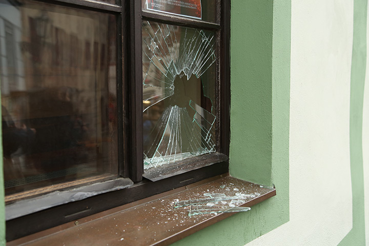 A2B Glass are able to board up broken windows while they are being repaired in Brentwood.